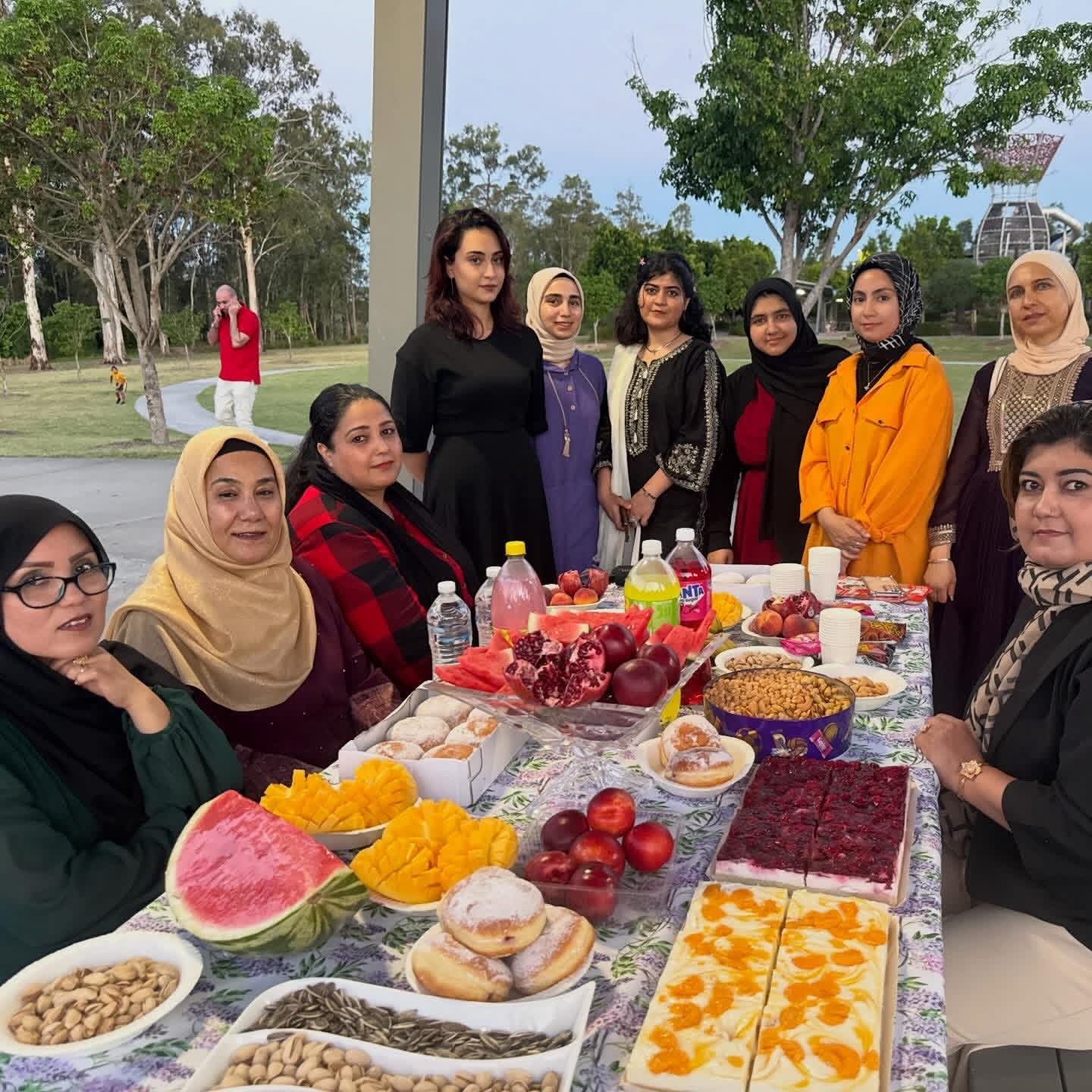 AAAI community outdoor food gathering